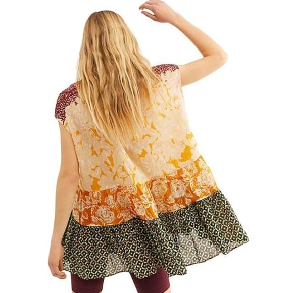 Free People Yellow Gotta Have You Tunic - Picture 5 of 16